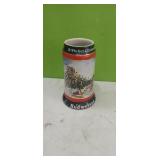 1992 Budweiser Stein  " A Perfect Christmas "