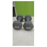 (2) 15# Dumbbells  (New)