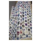 Vintage Handmade Quilt approx 66" x 68".    Minor