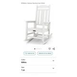 NEW Outdoor Rocking Chair, White*Assembly