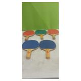 ( 5) Vintage Ping Pong Paddles
