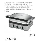 Cuisinart 5 In 1 Griddler with Panini Press, Full