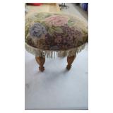 Small Victorian Foot Stool 14" Tall17" Wide,