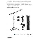 NEW Microphone Stand w/ Mic Clip Holder,