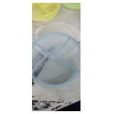 3 Divided Food Containers w/ Lids & 1 - 48 oz