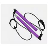 NEW Pilates Bar Kit w/ Resistance Bands, Purple