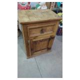 Very Cool Rustic Side Table.  1 Drawer 1 Door 21"