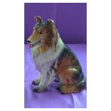 Collie Dog Figurine.  8.5" Tall