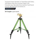 Impact Sprinkler on Tripod Base w/ Stakes, 360ï¿½