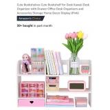 NEW Desk Organizer w/ Drawer, Pink *Assembly