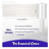 NEW 5" Stretch Shrink Film Roll w/ Handle, Clear