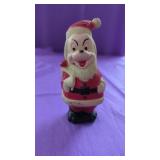 Vintage Rubber Santa Dog Squeaky Toy   6".