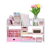 NEW Desk Organizer w/ Drawer, Pink *Assembly