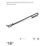 NEW Spark Screen Lifting Rod, Solid Steel, Black