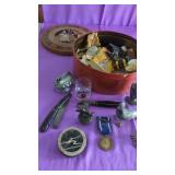Vintage TinFull of Misc Collectibles