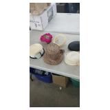 (6) Vintage Hats & Stetson Hat box