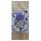 NEW 10ft USB Glow in The Dark Extension Cord, USB