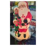 Vintage 32" Santa BlowMold   From Estate,Tested