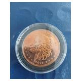 2017 Zombucks Zombie  .999 Copper  1 oz Copper