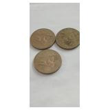 (3) 1968  Illinois Sesquicentennial  Tokens