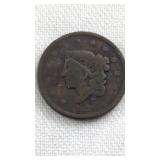 1836 United States Large Cent,  Coronet Head