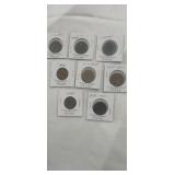 (8) Large  Canadian Pennies