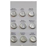 36 Sterling Silver 1st Edition Presidential Mini