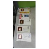 Gold Plated First Day Issue Stamps