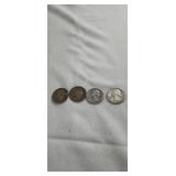 (4) Silver Quarters