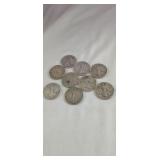(9) Walking Liberty Half Dollars  ($ 4.50 face