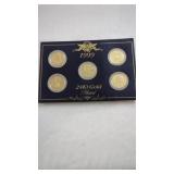 1999 24kt Gold Plated US Coin Set.
