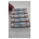 5 Rolls Uncirculated 2005 P & D Buffalo Westward