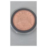 1 oz Lakota Copper Coin .999 fine Copper.