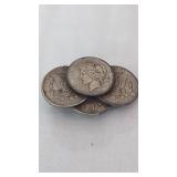 Silver Dollar Belt Buckle.   Thesr are not Real