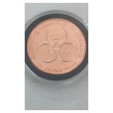 1 oz .999 FINE COPPER Zombucks Currency of the