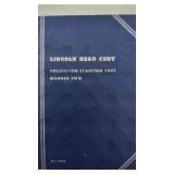 Lincoln Head cent Book starting 1941. Wheat