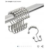 Shower Curtain Hooks Rust Resistant Shower