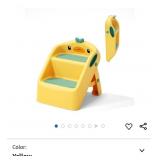 Folding Toddler Step Stool, Yellow, 2 Step Stool
