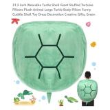 31.5" Plush Turtle Shell, Wearable Pillow,