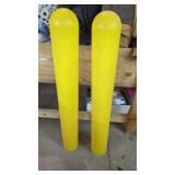 (2)    1/8" Yellow Safety Bollard Covers 6" x