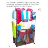New- Pool Equipment Holder with Towel Drying