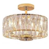 New Crystal Gold Chandelier Ceiling Lighting,