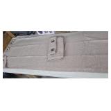 2 Panels Faux Linen Curtains, Beige, W 52" x L