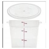 NEW 6qt Round Kitchen Storage Container w/ Lid
