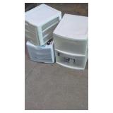 3 Plastic storage Drawers ( Small)