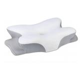 Memory Foam Cervical Pillow, Grey &