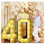 4FT Marquee Light Up 40 (for 40th