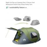 Night Cat Pop-up Camping Tent Only: 2 Person,