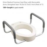 NEW Toilet Seat Riser w/ Removable Arms,
