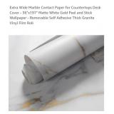 Extra Wide Marble Contact Paper 36" W- Partial
